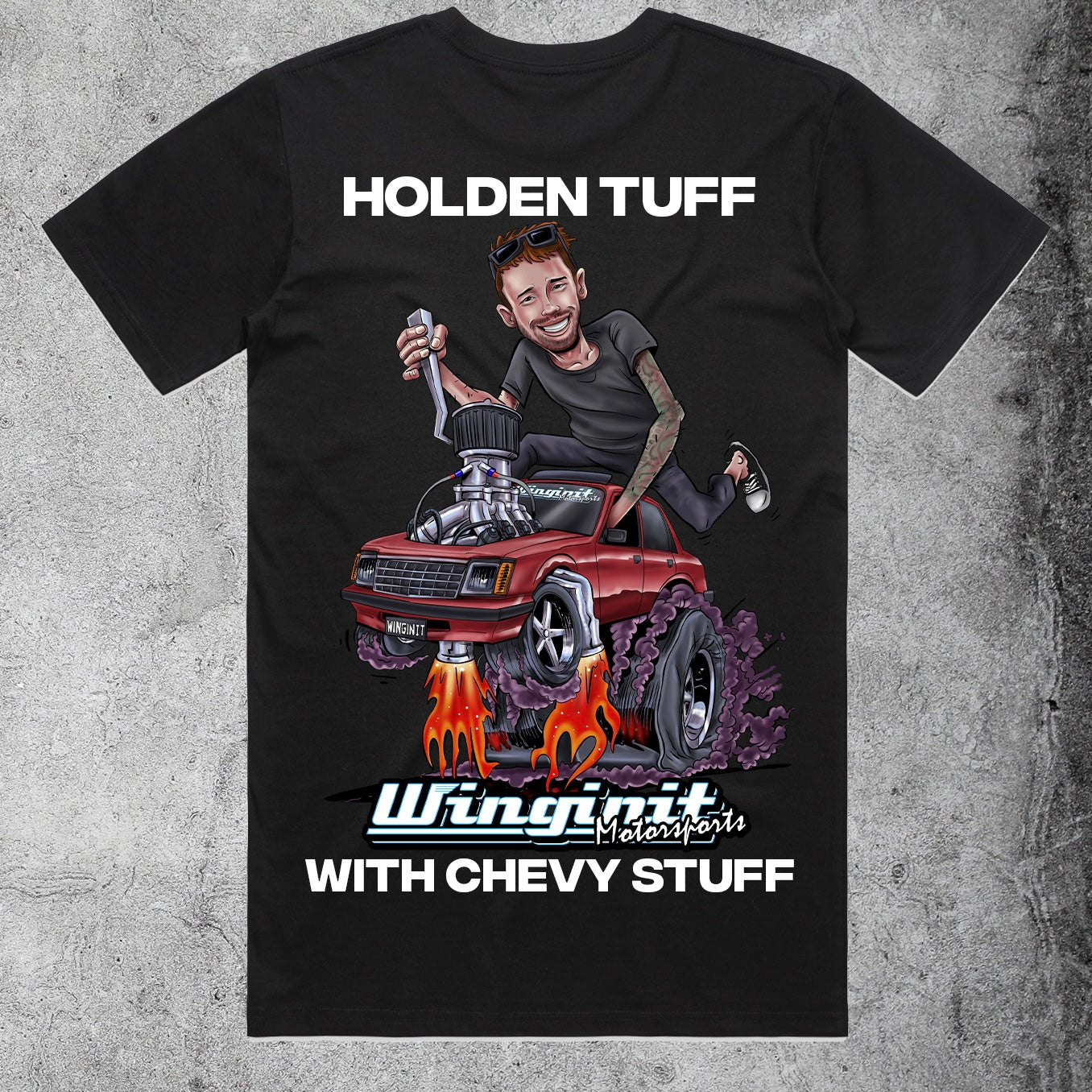 Winginit Ratfink Damo Black T-Shirt