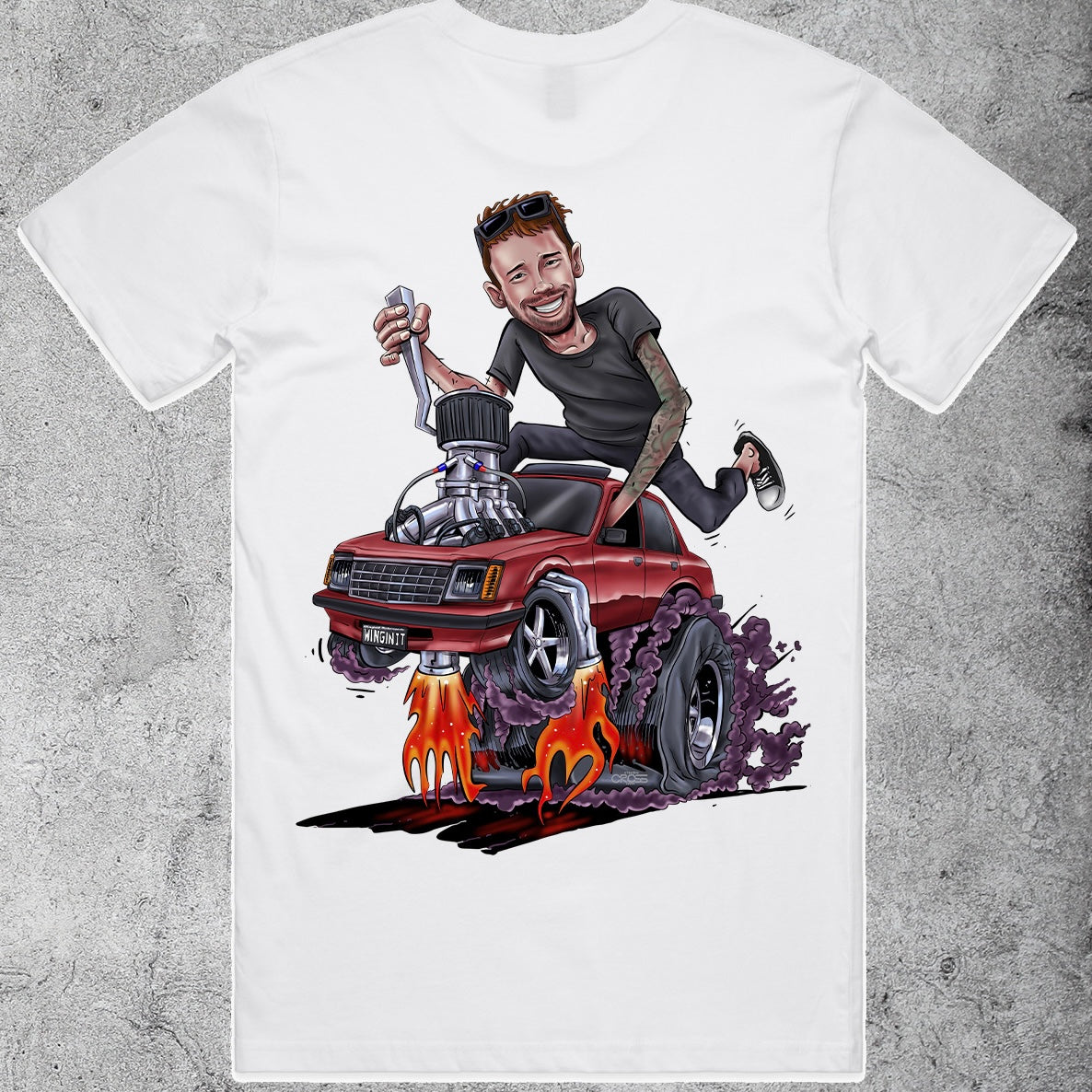 Winginit Ratfink Damo White T-Shirt